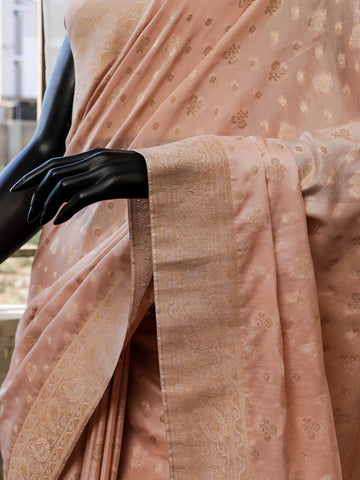 Banarsi Saree - Powder Blush Banarsi Saree - Powder Blush