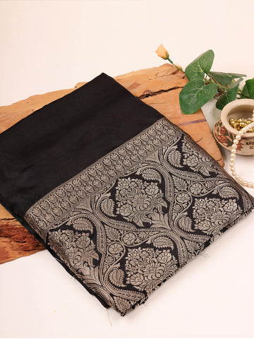 Silk Banarasi Saree - Black Silk Banarasi Saree - Black