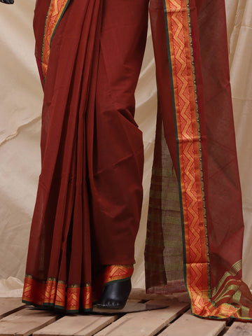 Cotton Lawn Zig Zag - Dark Brown Cotton Lawn Zig Zag - Dark Brown