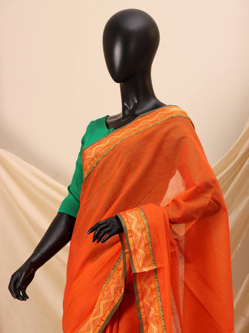 Cotton Lawn Zig Zag - Rust Cotton Lawn Zig Zag - Rust