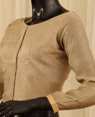 Stitched Blouse – Gold Beige