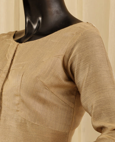 Stitched Blouse – Gold Beige