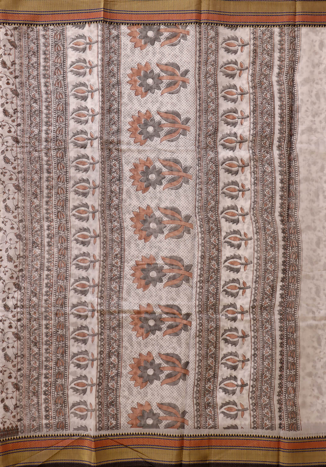 Muslin Saree – Black & White
