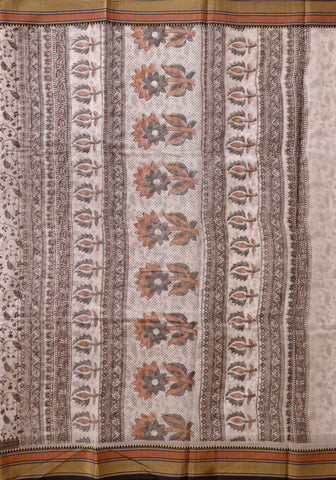 Muslin Saree – Black & White
