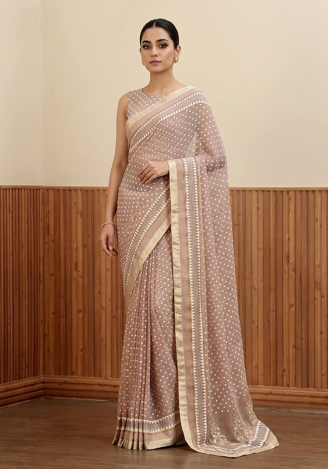 Hand Block Printed - Light Mauve