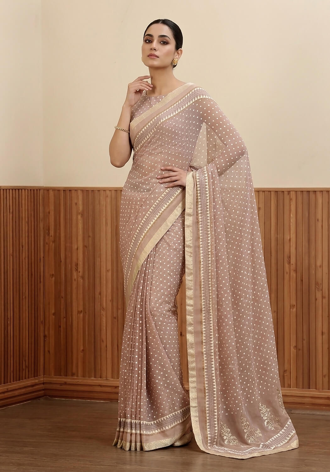 Hand Block Printed - Light Mauve