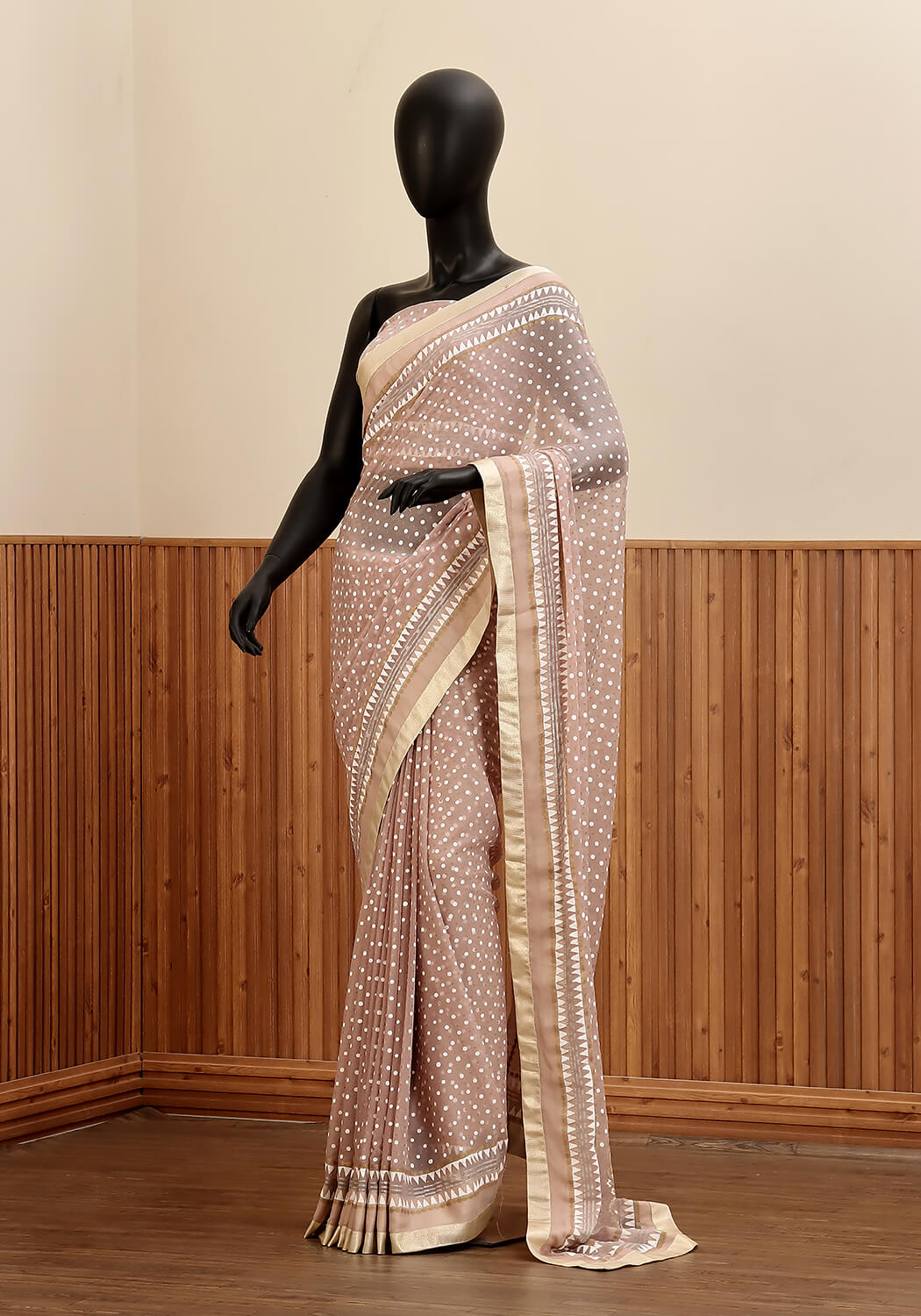 Hand Block Printed - Light Mauve