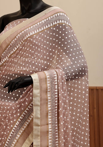 Hand Block Printed - Light Mauve