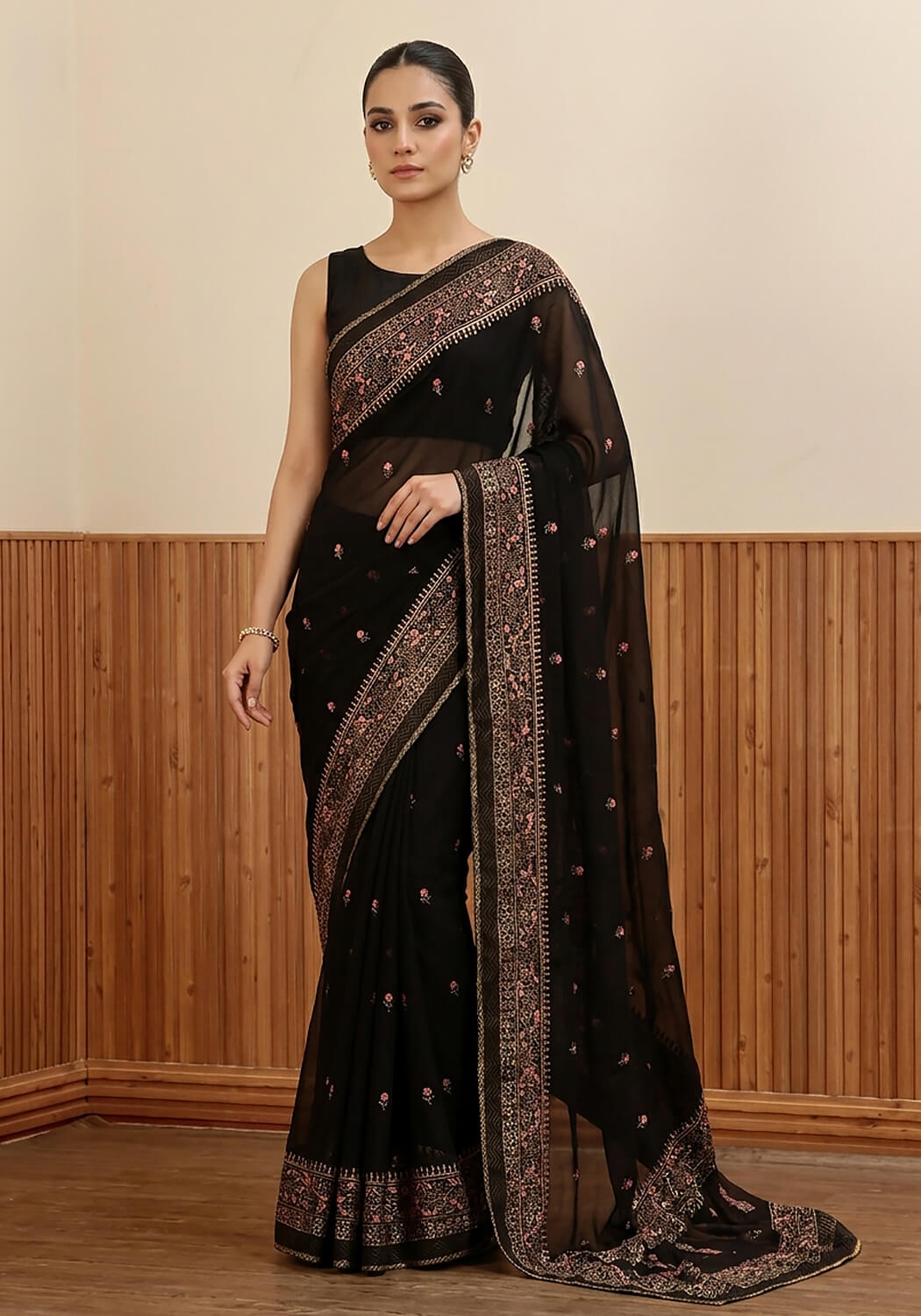 Hand Block Printed - Midnight Black