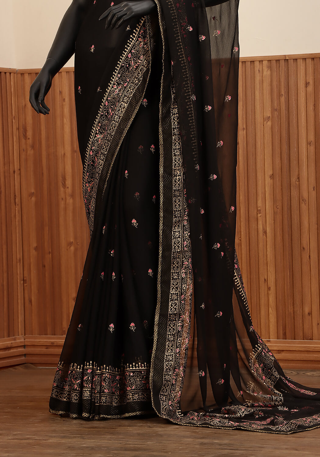 Hand Block Printed - Midnight Black