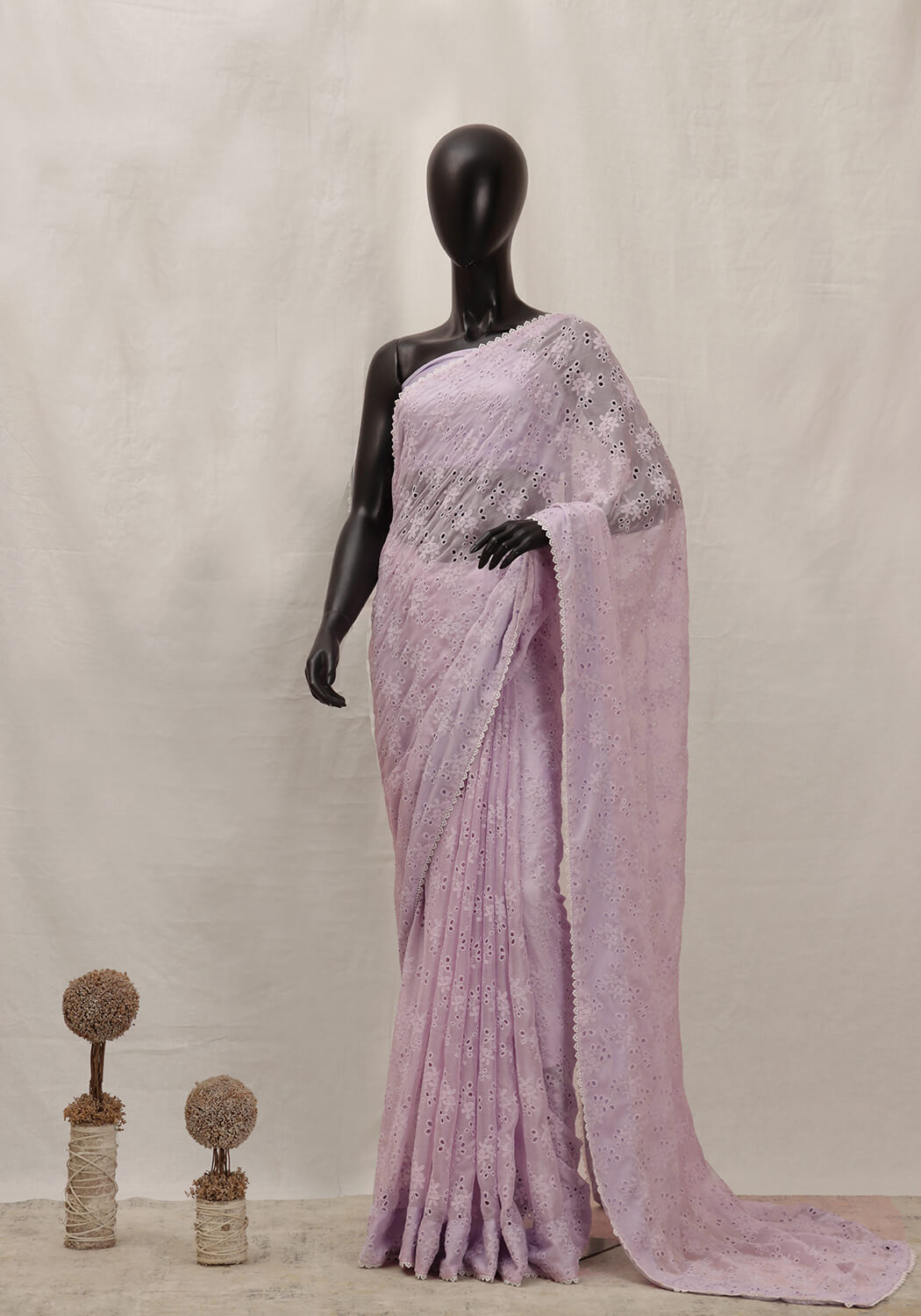 Chiffon Chicken Kaari - Pastel Lavender