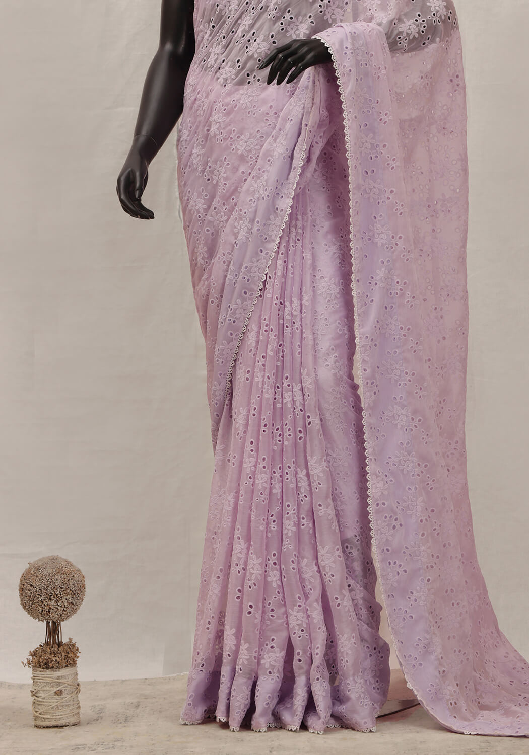 Chiffon Chicken Kaari - Pastel Lavender