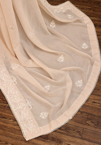Embroidered Saree -  Pearl
