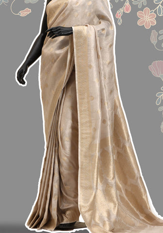 Khaddi Banarasi Saree - Gold