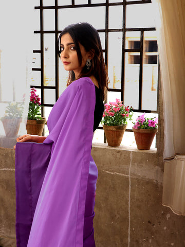 Ombré Silk Sarees - Purple