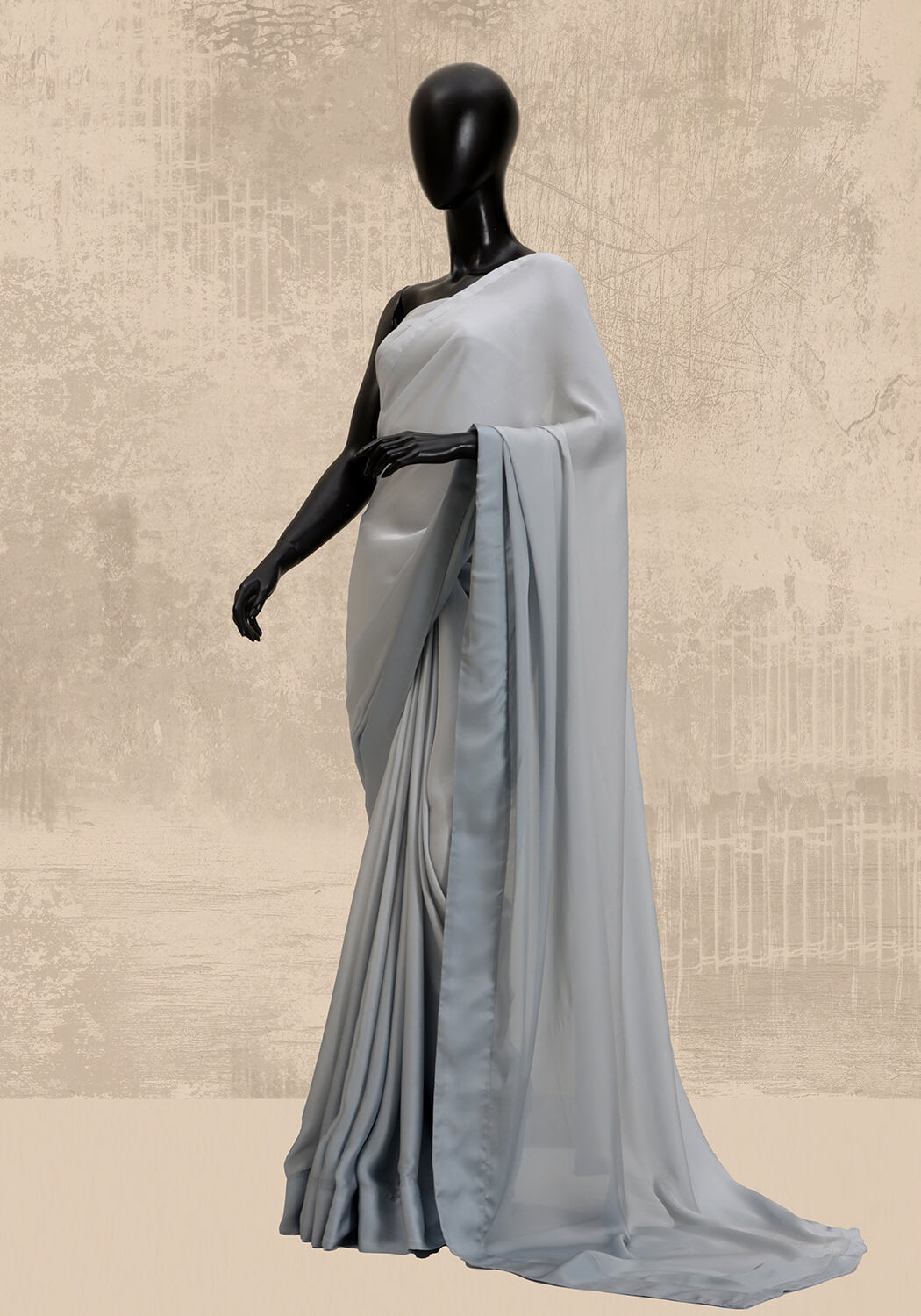 Ombré Silk Sarees - Gray