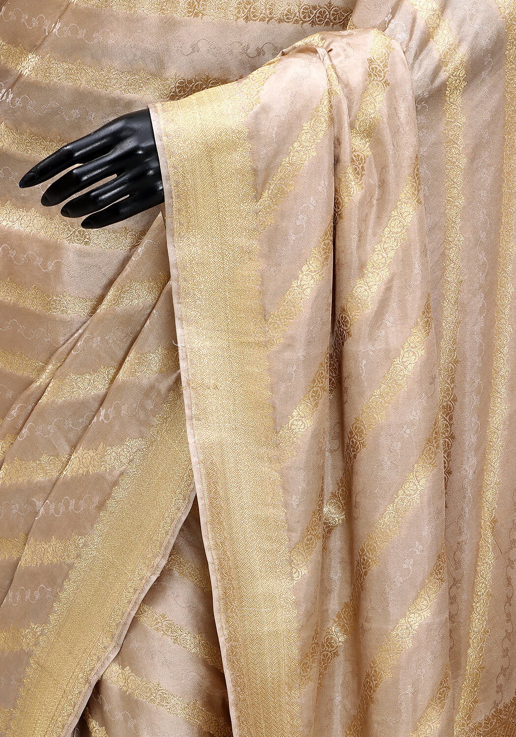 Silk Banarasi Saree - Fawn Gold