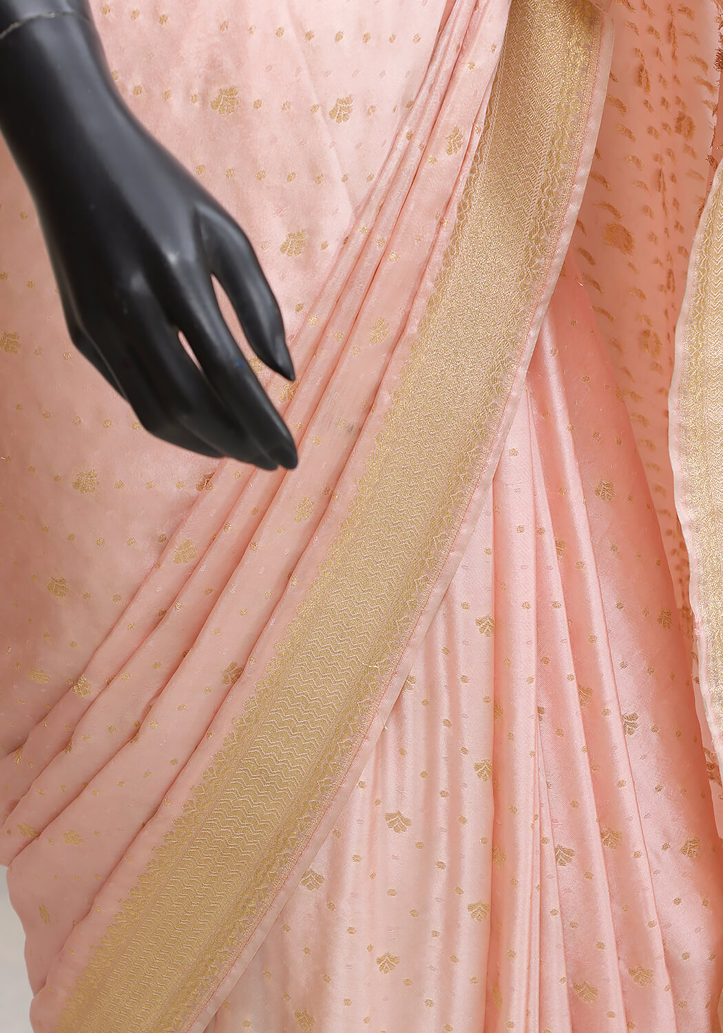 Silk Banarasi Saree - Pink Peach