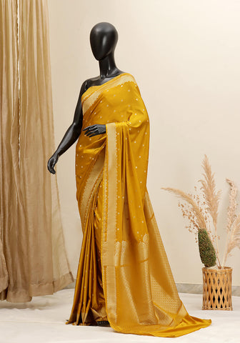 Silk Banarasi Saree - Mustard