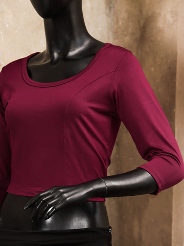 Premium Stretchable Blouse - Maroon