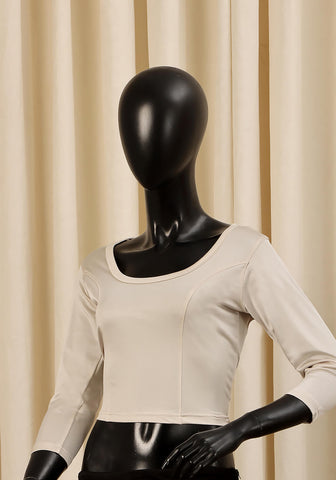 Stretchable, Saree Blouse, Crop Top, Stretchable Saree Blouse, Off White Saree Blouse, Light Beige Blouse, Ivory Saree Blouse, Saree Blouse in Pakistan, Stretchable Saree Blouse in Pakistan