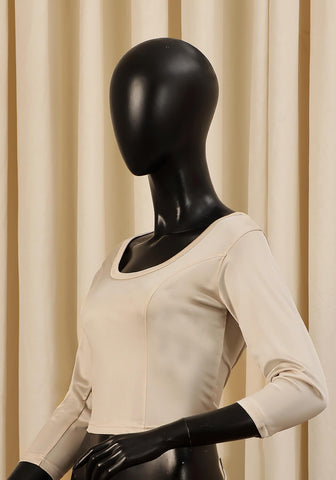 Stretchable, Saree Blouse, Crop Top, Stretchable Saree Blouse, Off White Saree Blouse, Light Beige Blouse, Ivory Saree Blouse, Saree Blouse in Pakistan, Stretchable Saree Blouse in Pakistan