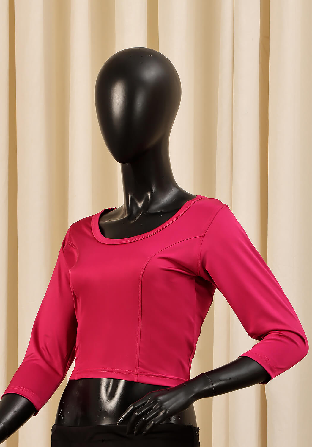 Stretchable, Saree Blouse, Crop Top, Stretchable Saree Blouse, Fuchsia Pink Saree Blouse, Pink Blouse, Fuchsia Saree Blouse, Saree Blouse in Pakistan, Stretchable Saree Blouse in Pakistan, Hot Pink Saree Blouse