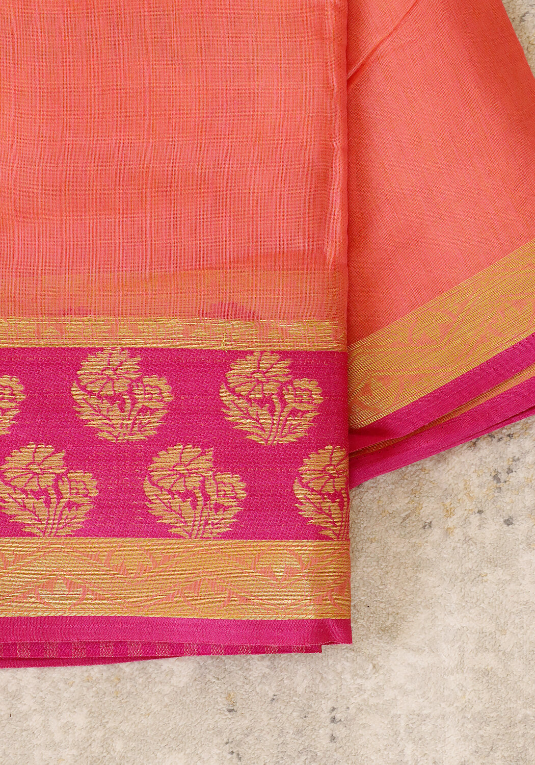 Cotton Banarsi - Watermelon Pink