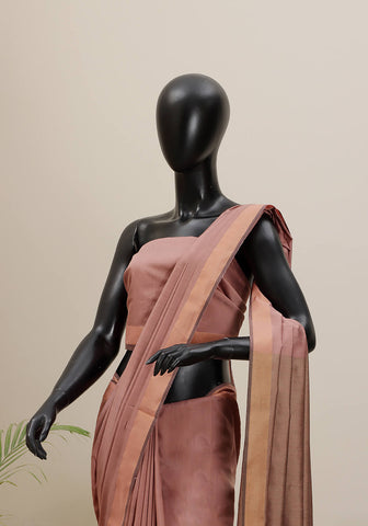 Cotton Silk Saree - Dusty Pink