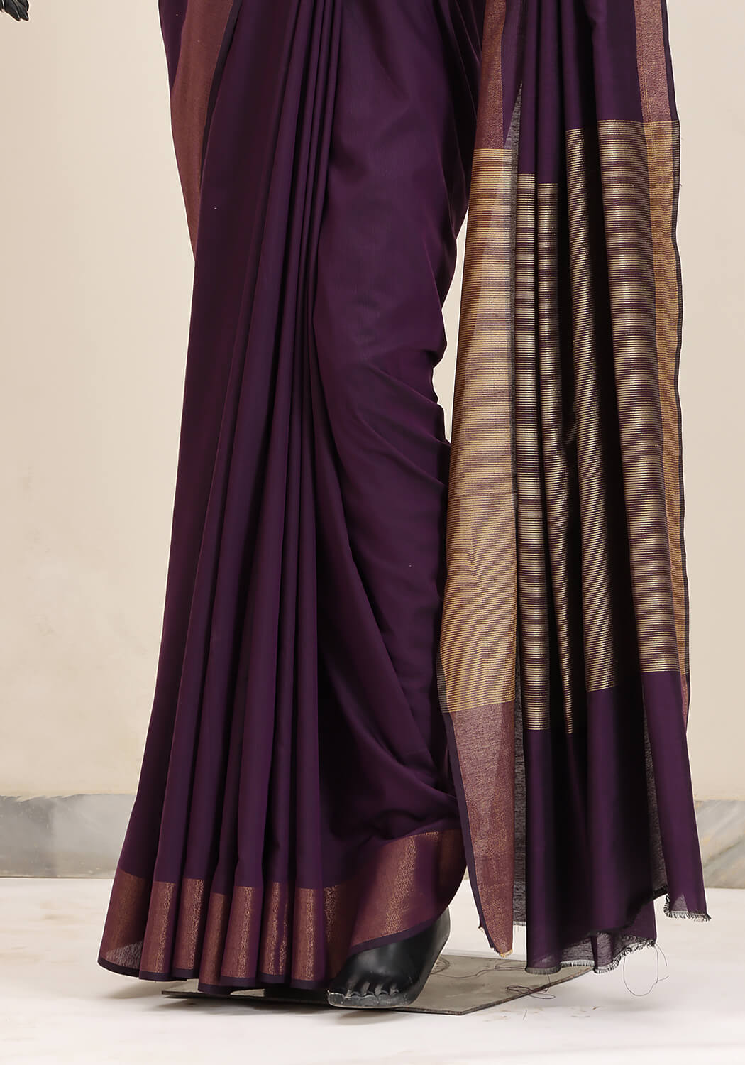 Cotton Silk Saree – Purple