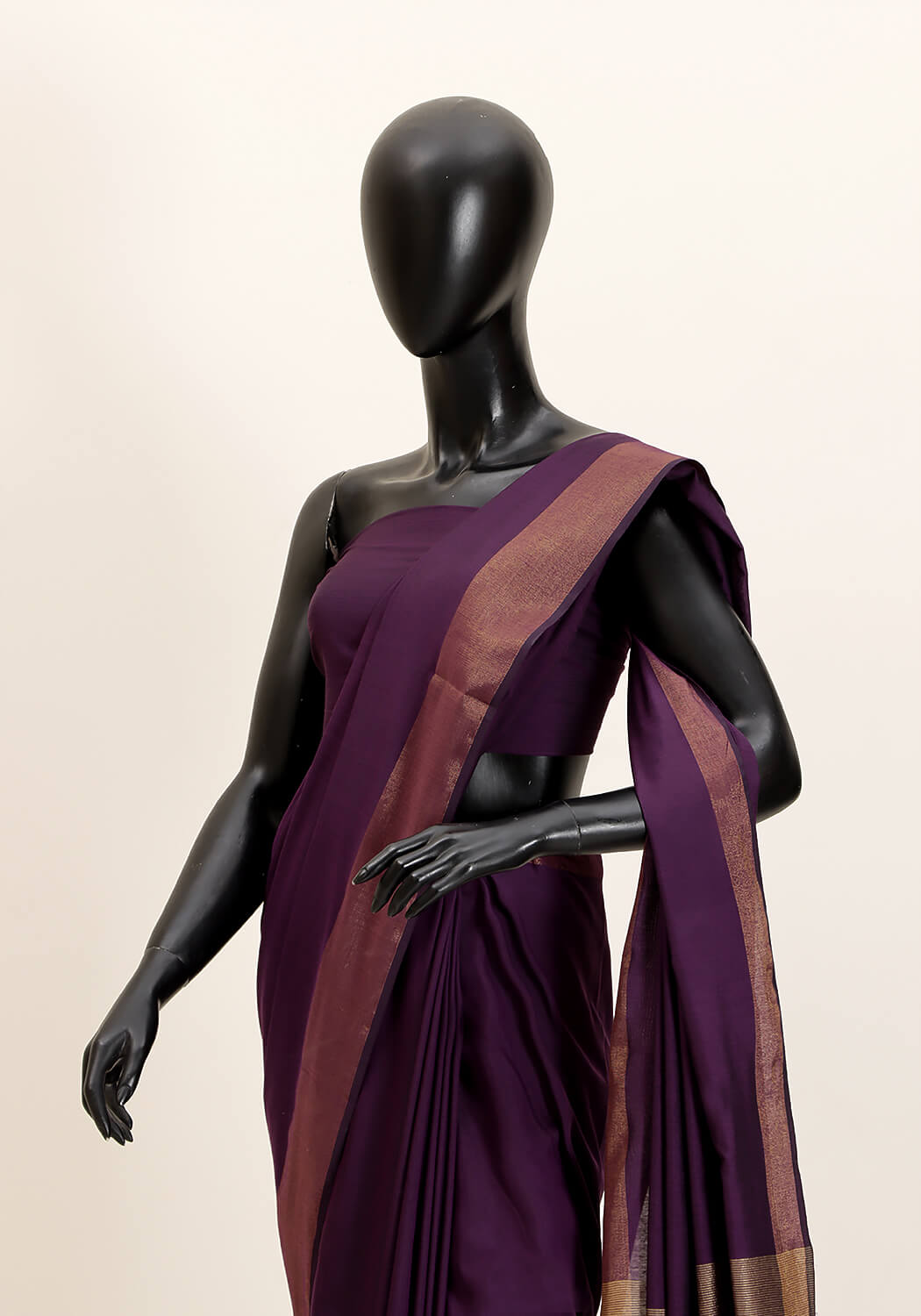 Cotton Silk Saree – Purple