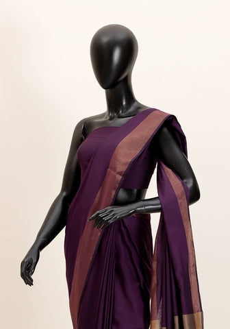 Cotton Silk Saree – Purple