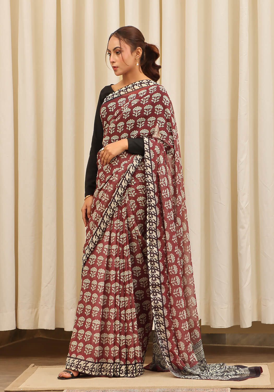 Chiffon Digital Printed - Brown