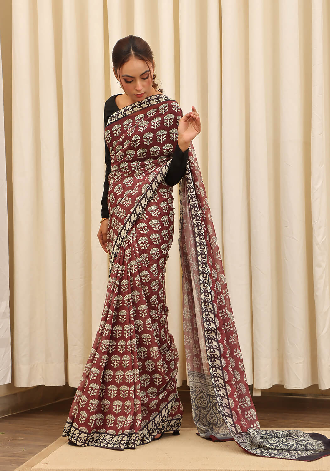 Chiffon Digital Printed - Brown