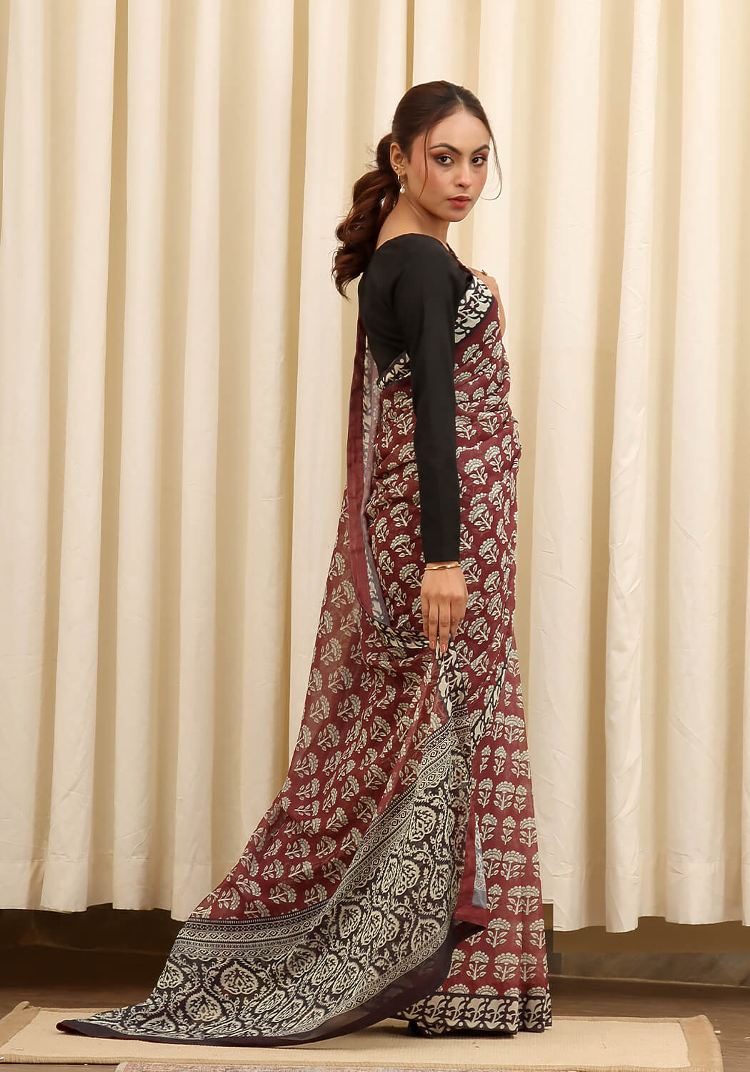 Chiffon Digital Printed - Brown