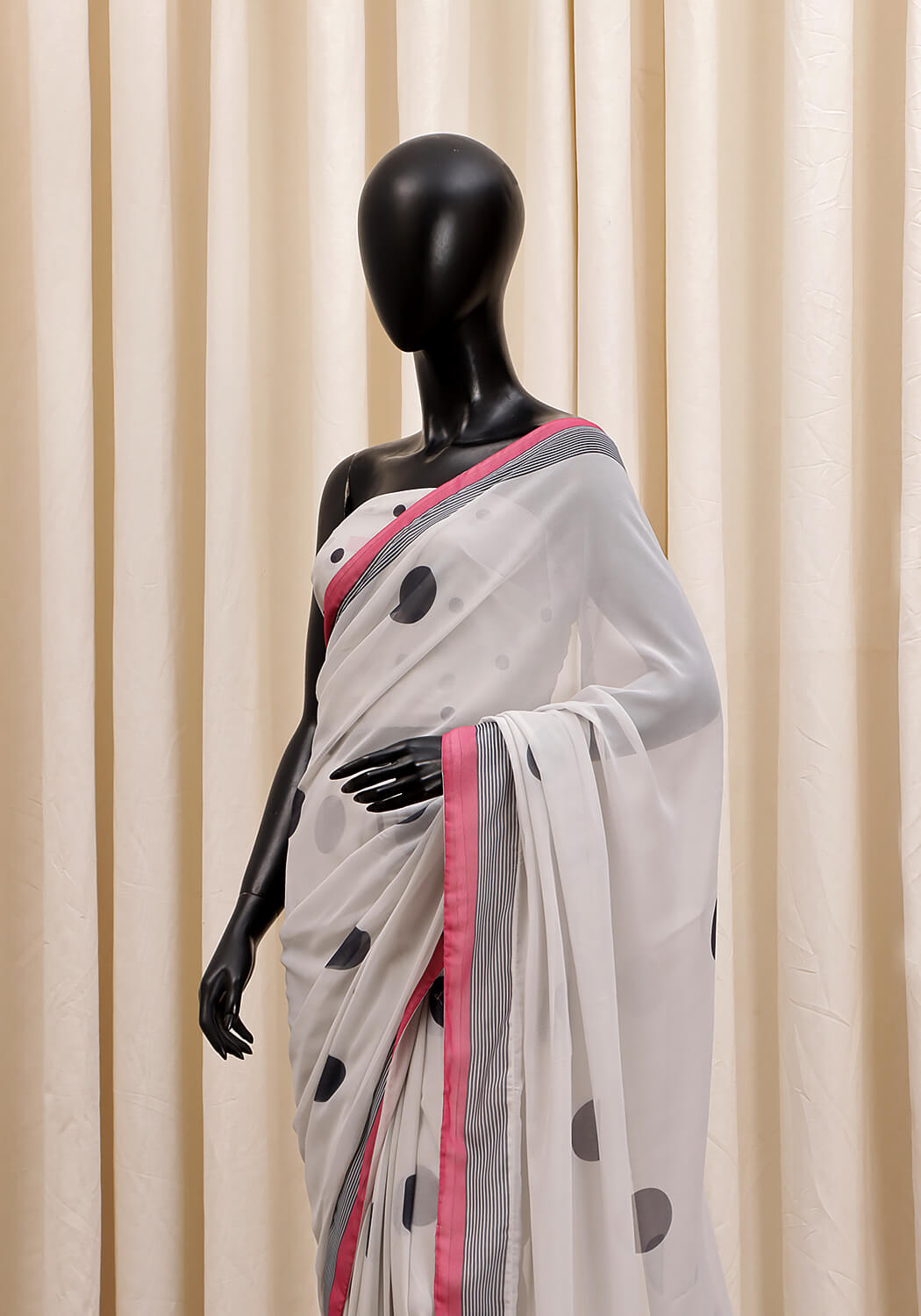 Chiffon Digital Printed - Polka Dots