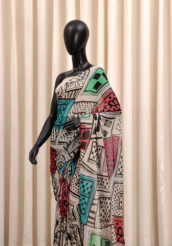 Chiffon Saree - Retro