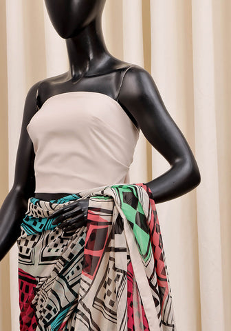 Chiffon Saree - Retro