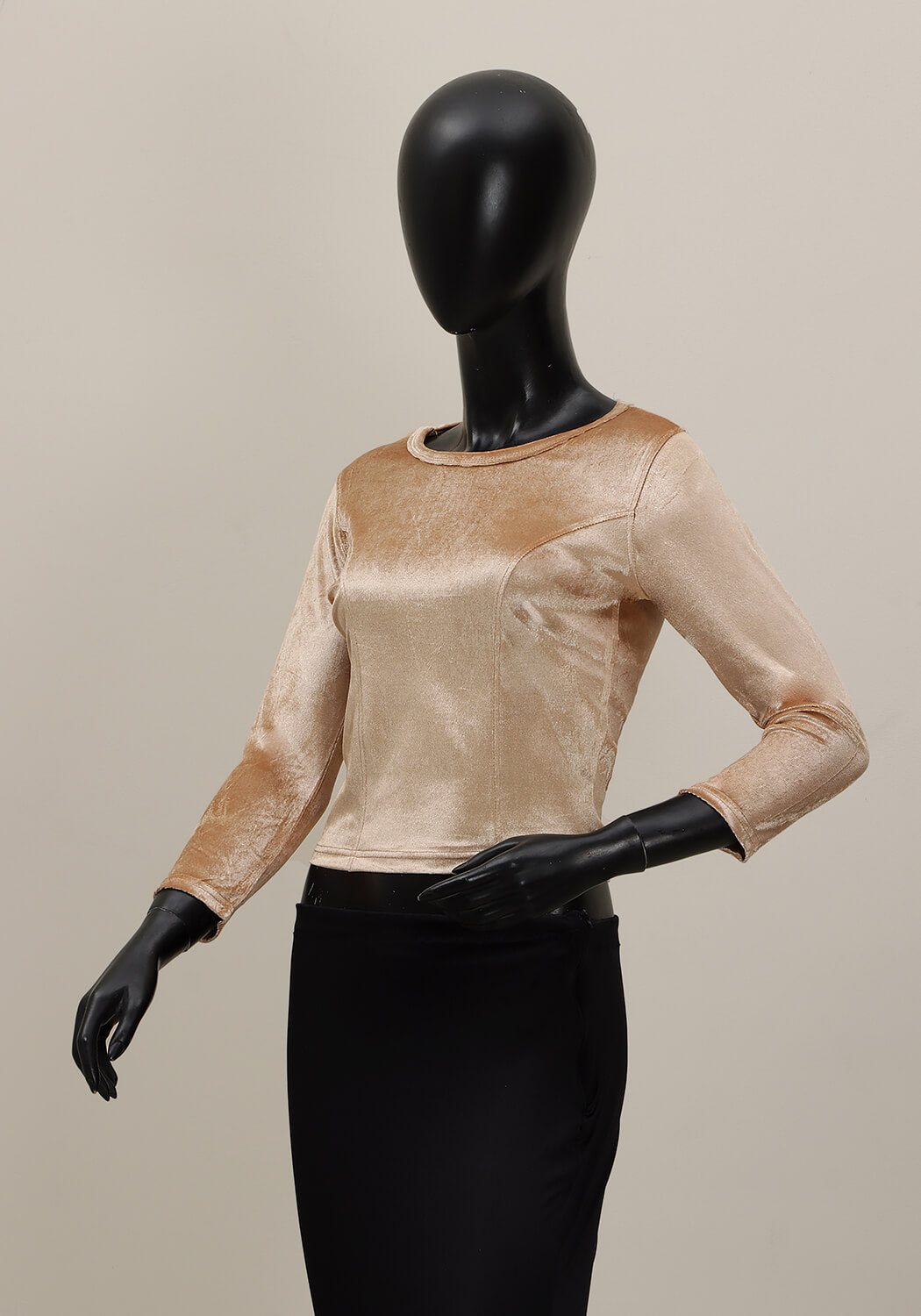 Velvet Blouse - Gold