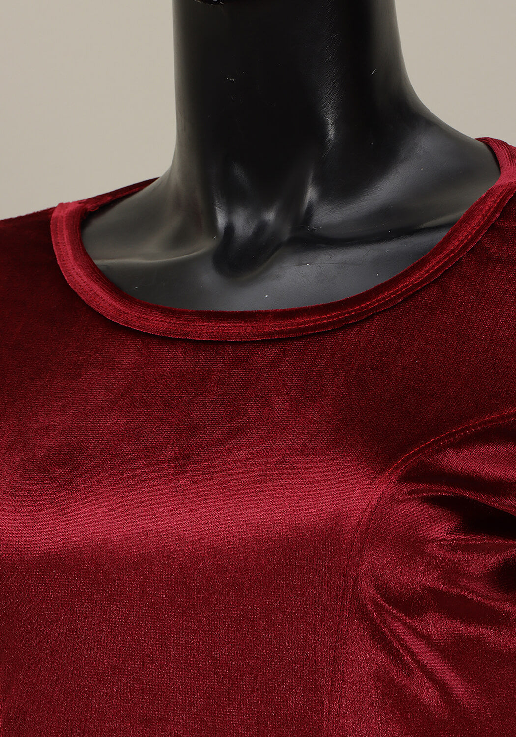 Velvet Blouse - Maroon