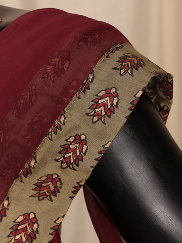 Pure Chiffon Sarees - Maroon