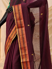 Cotton Lawn Embroidered - Mahogany Mustard
