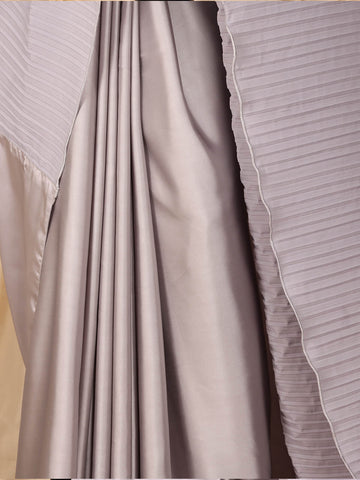 Crush Saree - Gray