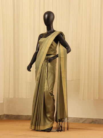 Mysore Saree - Dusty Olive