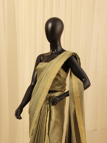 Mysore Saree - Dusty Olive