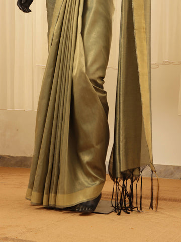 Mysore Saree - Dusty Olive